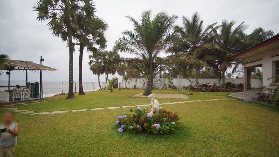 Le jardin, vue mer