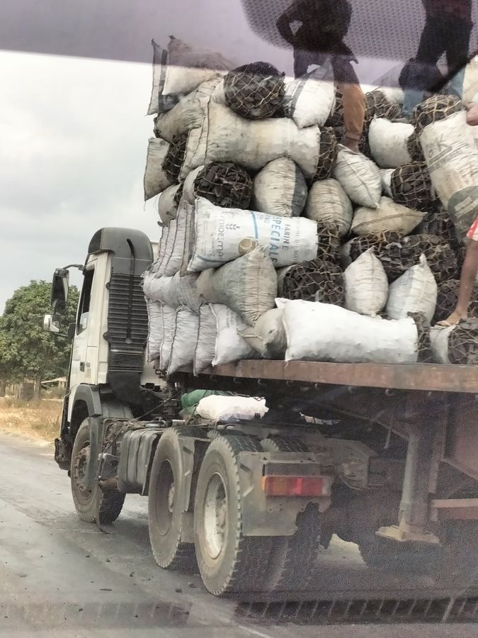 Camion de sacs